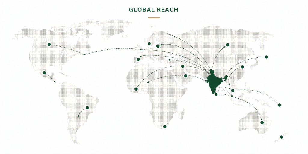 Ricexim Global Reach World Map