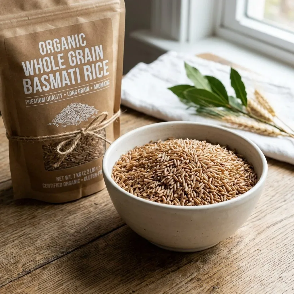 Organic Brown Whole Grain Basmati Rice